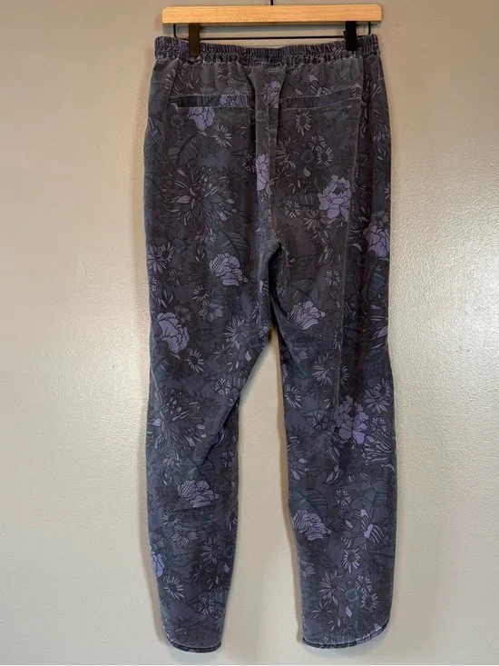 Marine Layer Re-Spun Large Allison Pull On Pants Blue Floral - Picture 4 of 7
